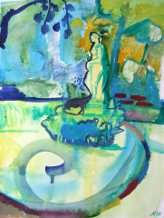 Im Park Blankensee, 2006, Aquarell